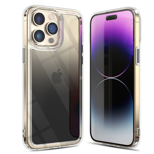 MyBat Pro Gummy Clear Case for Apple iPhone 14 Pro Max (6.7) - Black Gradient