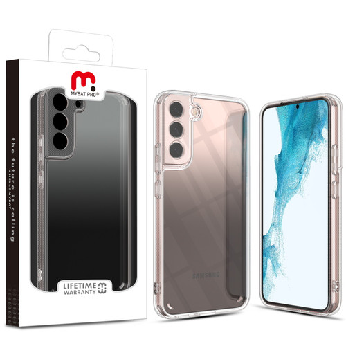 MyBat Pro Gummy Clear Case for Samsung Galaxy S22 Plus - Black Gradient