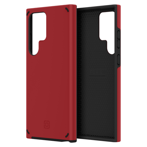 Incipio - Duo Case for Samsung Galaxy S23 Ultra - Scarlet Red and Black