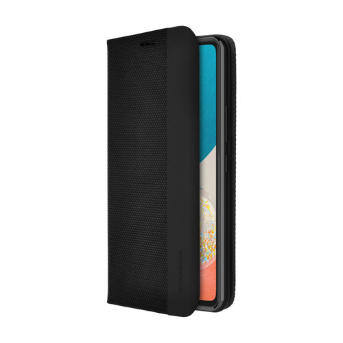 PureGear WALLET Series for Galaxy A53 5G Case - Card Slot Kickstand Vegan Leather - Black