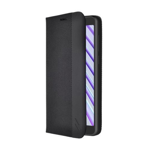 PureGear WALLET Series for TCL ION z Case - Card Slot Kickstand Vegan Leather - Black