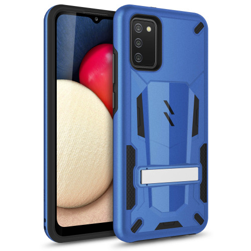 ZIZO TRANSFORM Series for Galaxy A02s Case - Rugged Dual-layer Protection with Kickstand - Blue
