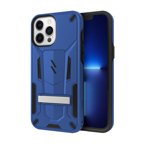 ZIZO TRANSFORM Series for iPhone 13 Pro Case - Rugged Dual-layer Protection with Kickstand - Blue