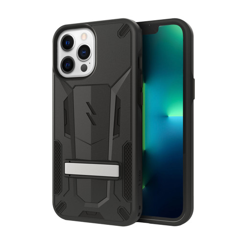 ZIZO TRANSFORM Series for iPhone 13 Pro Max Case - Rugged Dual-layer Protection with Kickstand - Black