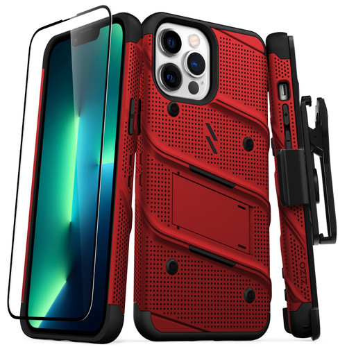 ZIZO BOLT Bundle iPhone 13 Pro Max Case - Red