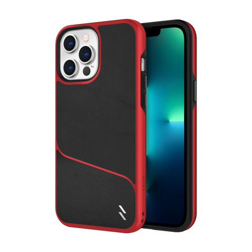 ZIZO DIVISION Series for iPhone 13 Pro Max Case - Sleek Modern Protection - Black & Red