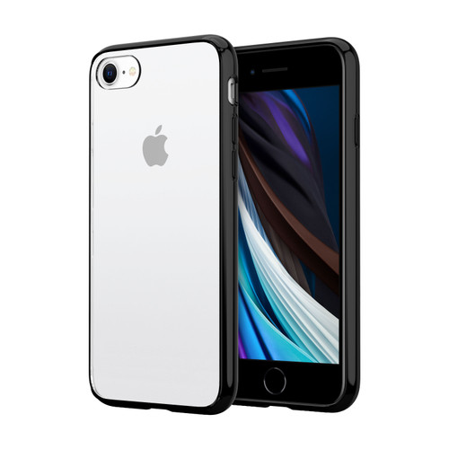 ZIZO REFINE Series for iPhone SE (3rd and 2nd gen)/8/7 Case - Black & Clear