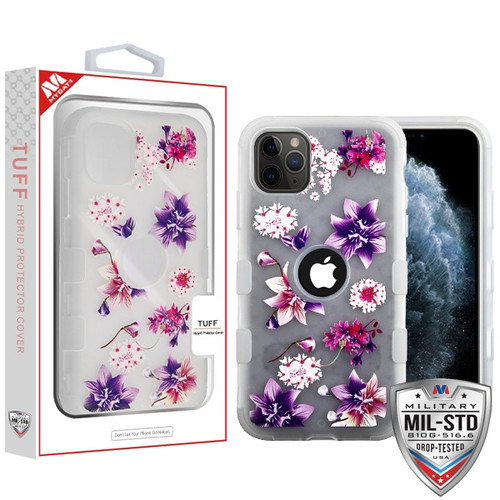 MyBat TUFF Series Case for Apple iPhone 11 Pro - Semi Transparent White Frosted Purple Stargazers