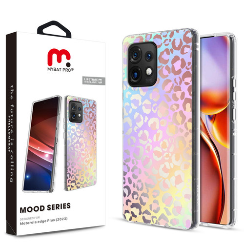MyBat Pro Mood Series Case for Motorola edge Plus (2023) - Holographic Leopard