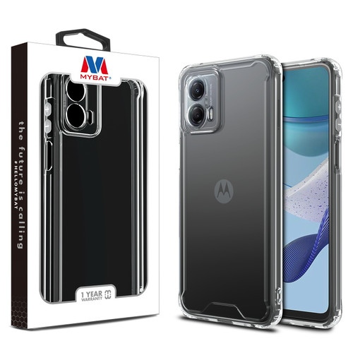 MyBat Sturdy Gummy Cover for Motorola Moto G 5G (2023) - Highly Transparent Clear / Transparent Clear