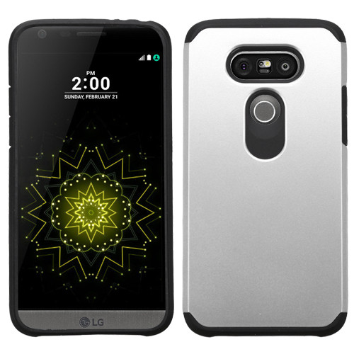 Asmyna Astronoot Protector Cover for Lg G5 - Silver / Black