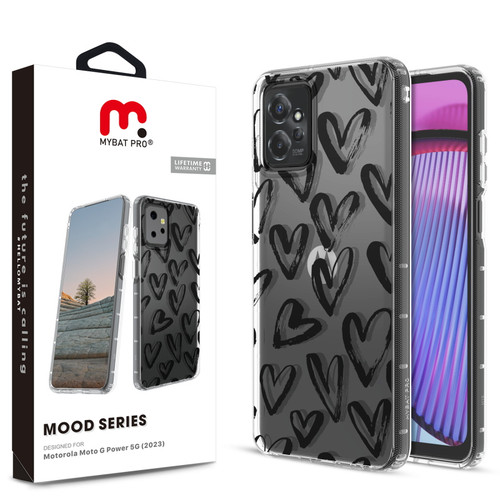MyBat Pro Mood Series Case for Motorola Moto G Power 5G (2023) - Black Hearts MyBat Pro Mood Series Case for Motorola Moto G Power 5G (2023) - Black Hearts