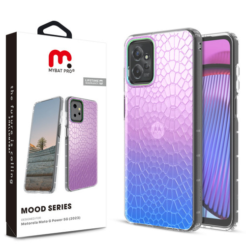 MyBat Pro Mood Series Case for Motorola Moto G Power 5G (2023) - Iridescent Snake