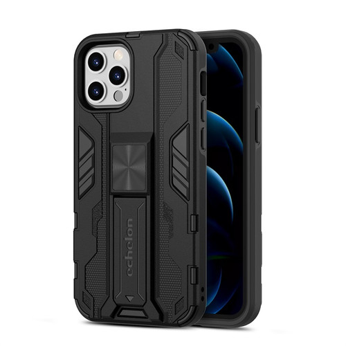 SYB Reflex Series Case w Kickstand for iPhone 12 / 12 Pro (6.1) for Apple iPhone 12 (6.1) / 12 Pro (6.1) - Black