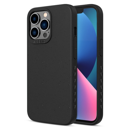 EcoBlvd Sequoia Collection Case for Apple iPhone 13 Pro Max (6.7) / 12 Pro Max (6.7) - Midnight Black (100% Compostable & Plant-Based)