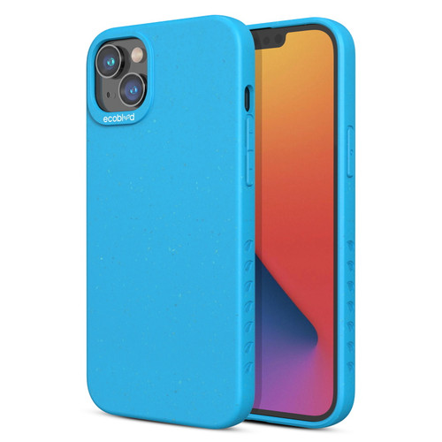 EcoBlvd Sequoia Collection Case for Apple iPhone 14 (6.1) - Cascade Blue (100% Compostable & Plant-Based)