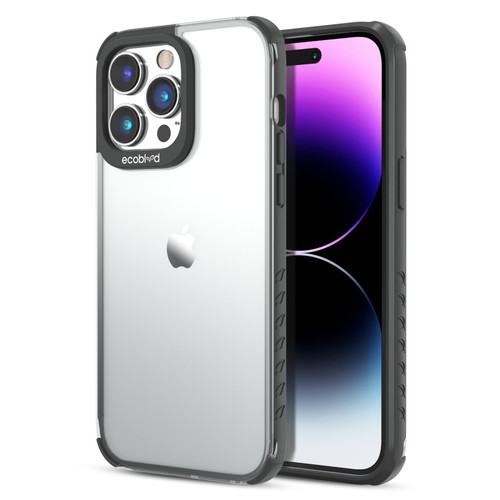 EcoBlvd Laguna Collection Case for Apple iPhone 14 Pro (6.1) - Midnight Black (100% Compostable & Plant-Based)