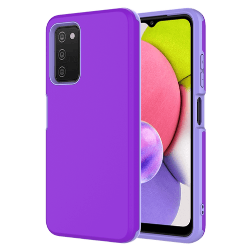 AMPD - Classic Slim Dual Layer Case for Samsung Galaxy A03s - Purple