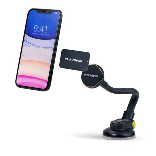 PureGear Cradle Suction Cup Car Mount - Black