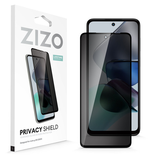 ZIZO PRIVACY Tempered Glass Screen Protector for Moto G 5G (2023) - Privacy