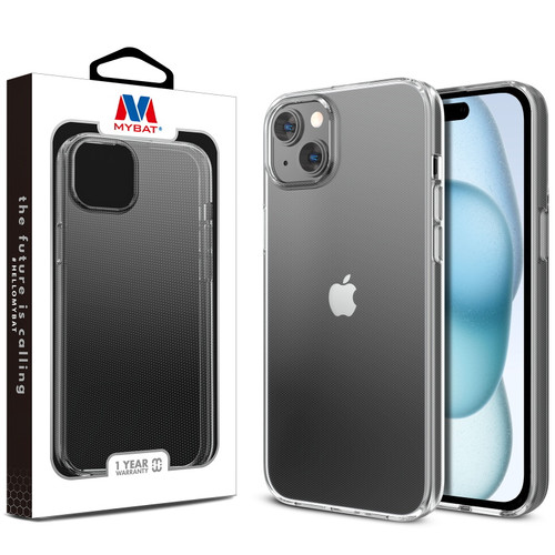 MyBat Candy Skin Cover for Apple iPhone 15 - Glossy Transparent Clear