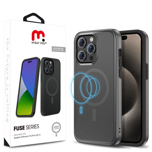 MyBat Pro Fuse Series w/ MagSafe Case for Apple iPhone 15 Pro - Black