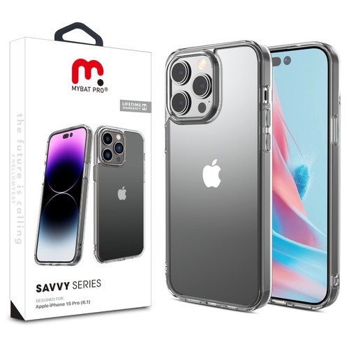 MyBat Pro Savvy Series Case for Apple iPhone 15 Pro - Crystal Clear