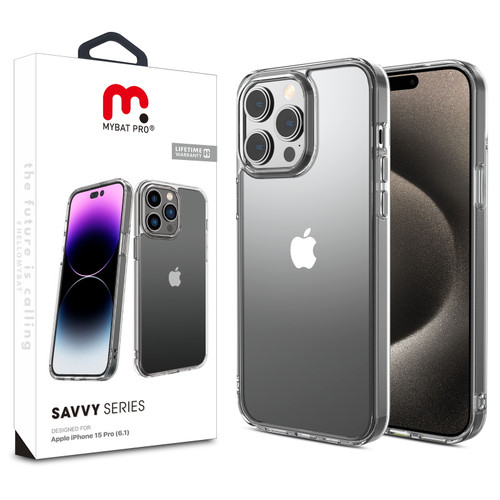MyBat Pro Savvy Series Case for Apple iPhone 15 Pro - Crystal Clear