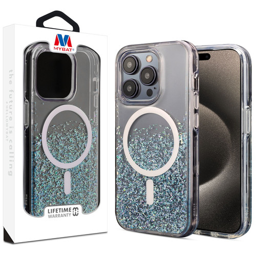 MyBat Dazzle Series MagSafe Case for Apple iPhone 15 Pro - Sapphire Skies MyBat Dazzle Series MagSafe Case for Apple iPhone 15 Pro - Sapphire Skies