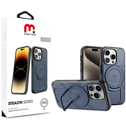 MyBat Pro Stealth Series w/ MagSafe Case for Apple iPhone 15 Pro - Blue / Black MyBat Pro Stealth Series w/ MagSafe Case for Apple iPhone 15 Pro - Blue / Black