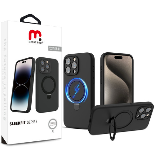 MyBat Pro SleekFit Series w/ MagSafe Case for Apple iPhone 15 Pro Max - Black