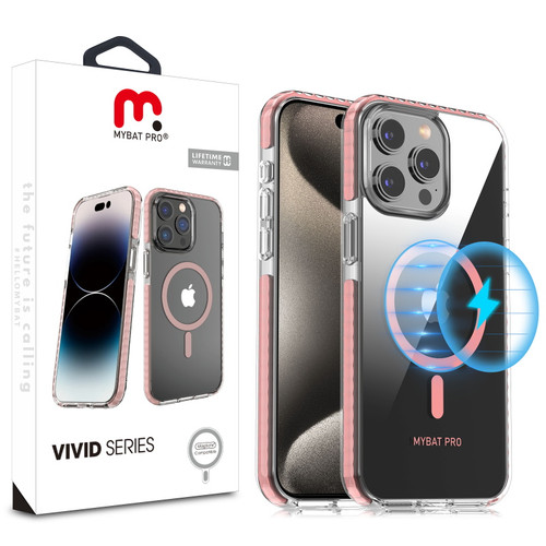 MyBat Pro Vivid Series w/ MagSafe Case for Apple iPhone 15 Pro Max - Pink