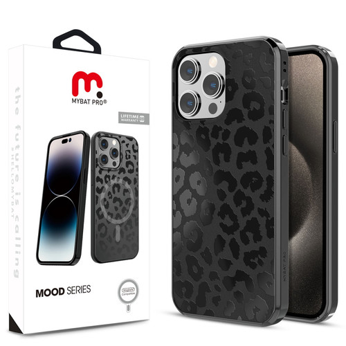 MyBat Pro Mood Series MagSafe Case for Apple iPhone 15 Pro Max - Black Leopard