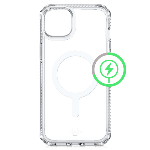 Itskins - Hybridr Clear Magsafe Case for Apple iPhone 15 / iPhone 14 / iPhone 13 - Transparent