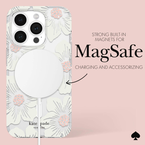 Kate Spade - New York Protective Hardshell Case for Apple iPhone 14 /  iPhone 13 - Hollyhock Floral