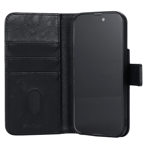Prodigee - Folio Wallet Magsafe Case for Apple iPhone 15 Pro - Black