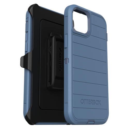 Otterbox - Defender Pro Case for Apple iPhone 15 Plus  / iPhone 14 Plus - Baby Blue Jeans