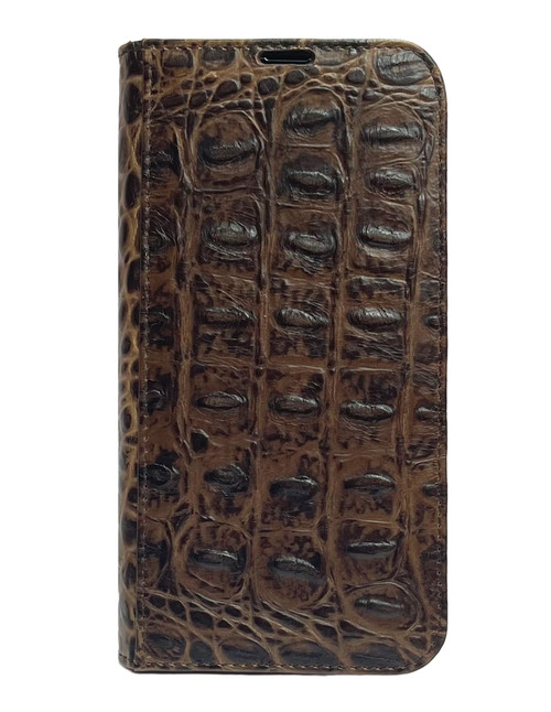 Piel Frama 949 SPECIAL Brown Crocodile FramaSlim Leather Case for iPhone 15 Pro