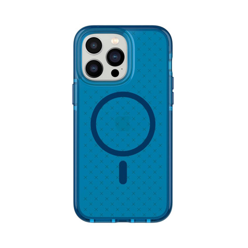 Tech21 Evo Check iPhone 14 Pro Max Case MagSafe Compatible - Blue