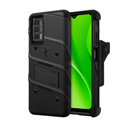 ZIZO BOLT Bundle Cricket Outlast Case with Tempered Glass - Black
