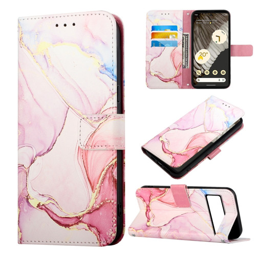 Google Pixel 8 Pro PT003 Marble Pattern Flip Leather Phone Case - LS005