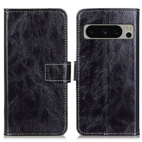 Google Cases - Pixel 8 Pro Cases Flip Leather Texture Black