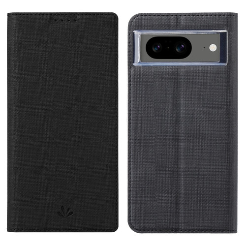 Google Pixel 8 ViLi DMX Series TPU + PU Leather Magnetic Phone Case - Black Google Pixel 8 ViLi DMX Series TPU + PU Leather Magnetic Phone Case - Black