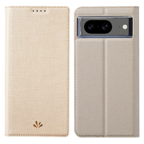 Google Pixel 8 ViLi DMX Series TPU + PU Leather Magnetic Phone Case - Gold