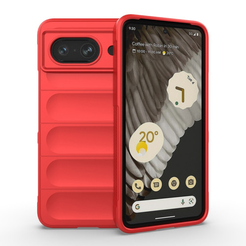 Google Pixel 8 5G Magic Shield TPU + Flannel Phone Case - Red