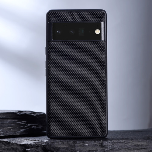 Google Pixel 8 Nylon Cloth Texture Shockproof PC+TPU Phone Case - Black