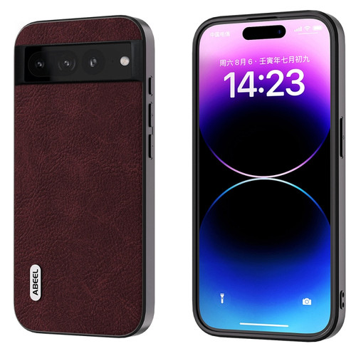 Google Pixel 8 Pro ABEEL Dream Litchi Texture PU Phone Case - Purple