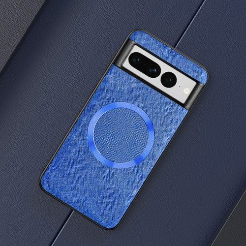 Google Cases - Pixel 8 Pro Cases Magnetic Magsafe Ring Texture Blue