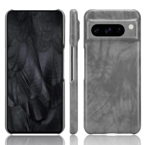 Google Pixel 8 Pro Litchi Texture Back Cover Phone Case - Grey