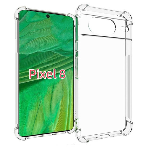 Google Pixel 8 Shockproof Non-slip Thickening TPU Phone Case - Transparent